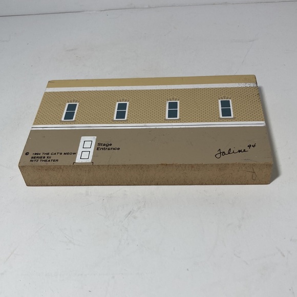 Cat’s Meow 1994 Ritz Theater, Series XII Shelf Sitter 6" x 3.5" x .75" - Picture 8 of 11